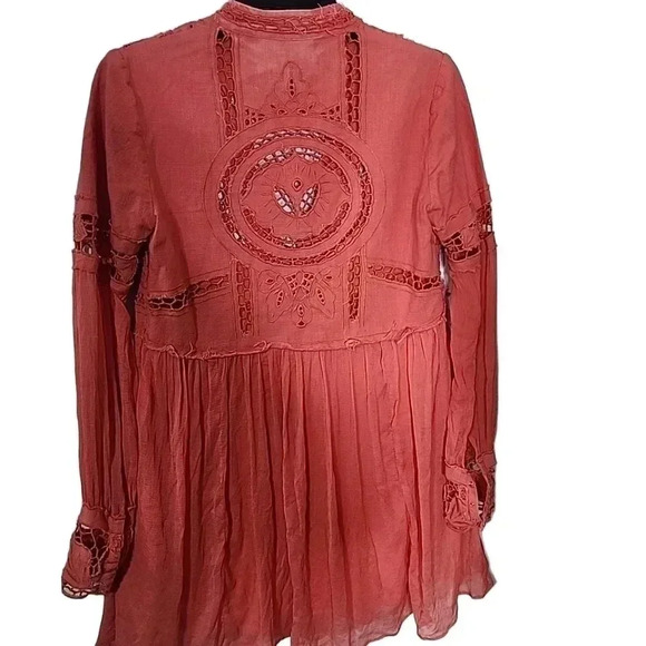 Free People Coral in Dreamland dress. Size 4 - Picture 5 of 13